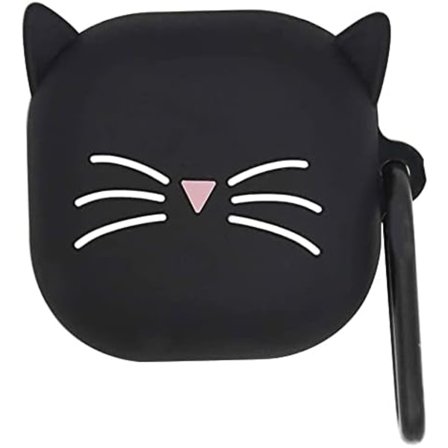 Case kompatibelt med Samsung Galaxy _Buds Pro+ (2021) / Buds Pro (2021) / Buds2(2021)/Buds Live (2020) hörlurar, Anime Cat - Svart