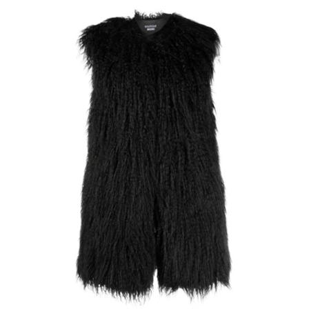 Boutique Moschino Faux Fur Sort, Dame
