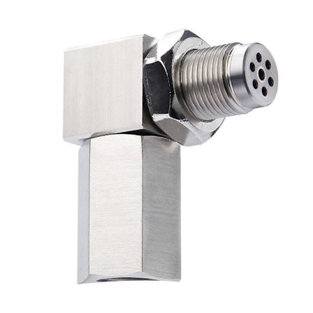 Ruostumattomasta teräksestä valmistettu happianturi O2 CEL -eliminaattori 90? Adapteri Mini Katalysaattori M18X1.5 Hylsy Pistoke FP