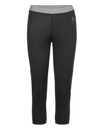 Odlo W Pants 3/4 100% Merino Warm Base Layer Bottoms Svart Odlo