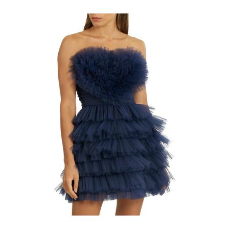 Aniye By, Heart Dress Dolly MIINTO-8dda 8be 5f 8b 38c 8ca 6ea Blauw, Dames, Maat:L