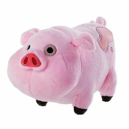 Gravity Falls Waddles Den Rosa Grissede Plyslegetøj Dukke Fødselsdagsgave [DB]