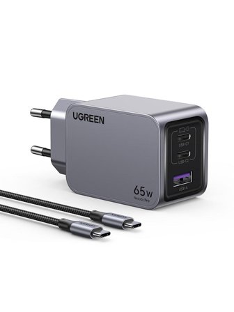 Ugreen Nexode Pro 65W GaN Charger with USB-C Cable