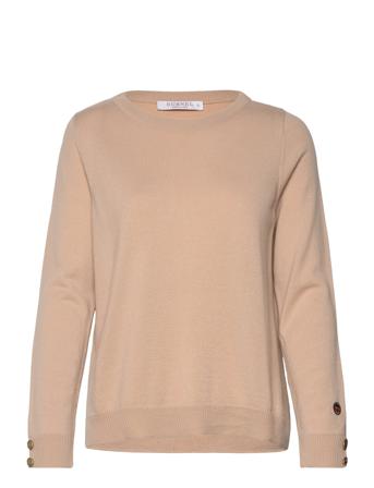 Hellas Top Pullover Striktrøje Beige BUSNEL