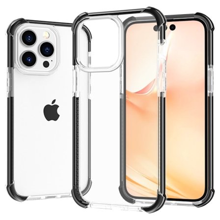 2-in-1 iPhone 14 Pro mobilskal - Transparent