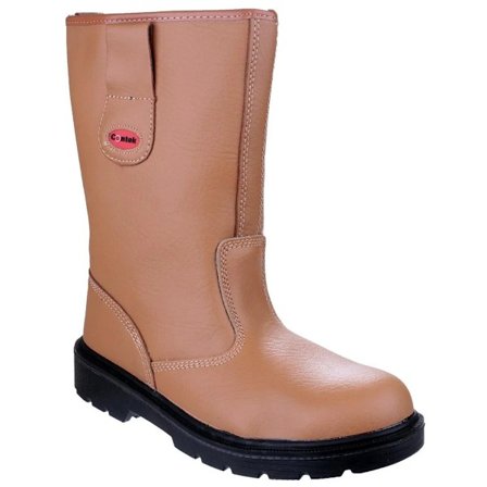 Centek Mens FS334 Ståltåhätta Säkerhetskängor 6 UK Tan