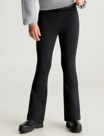 Calvin Klein Logo Tape Punto Pants - Black - 152