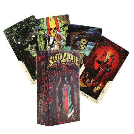 Tarot orakel kort mystiske spådom tegneserier Tarot pige kortspil brætspil Engelsk poker Santa muerte
