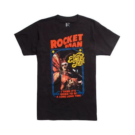 Elton John Unisex Vuxen Rocket Man Feathersuit Bomull T-shirt S