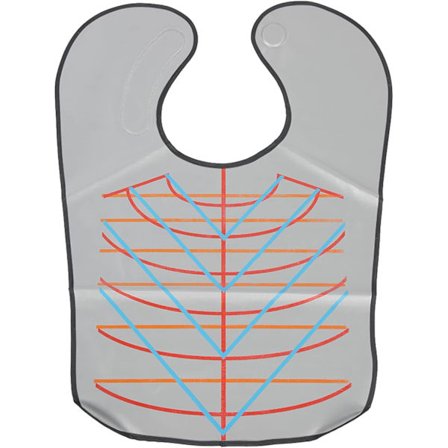 Klippkrage Frisörkappa, Återanvändbar PVC Professionell Vattentät - med Magnet Spänne(silver)