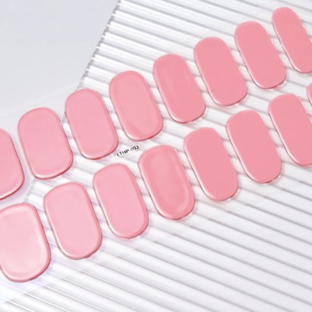 16 Tips Semi-Härdade Gel Nagelstickers Ren Färg UV/LED Lampa Gel Nagellack Wraps Långvarig Full Täckning Gel Sticker Nageldekoration##