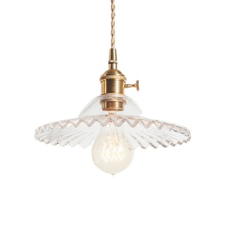 Matsal Ljuskrona Gammal Shanghai Coffee Shop Bedside Fresh Glass Kjol Liten ljuskrona