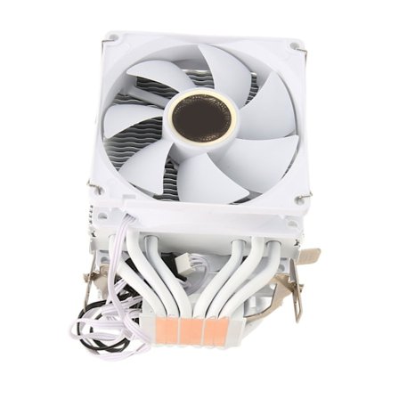 9CM CPU-køler Dobbelt tårn 6 kobbervarmerør Dobbelt CPU luftkøler Stille computer CPU-køleventilatorer med beslag til Intel