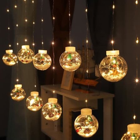 LED-lyskæder - 10 LED-lyskæder - Velegnet til vinduesdekorationer i hjemmet - Kan bruges på terrasser, græsplæner, haver