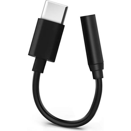 Ljudadapter - Svart - USB Typ C till Jack 3.5 mm - Kompakt - Lätt - USB Typ C-kontakt