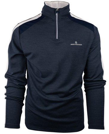 Amundsen 5mila Half Zip Mens Faded Navy / Stripe