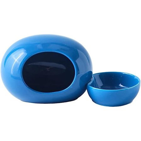 Keramisk Hamsterhus og Skål, Hamsterutstyr, Smådyrshabitat