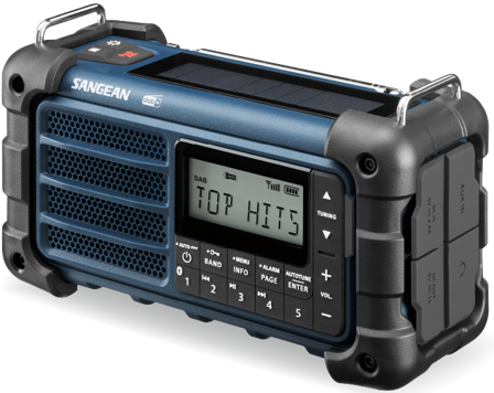 Sangean MMR99 DAB hätäradio kammella, sininen