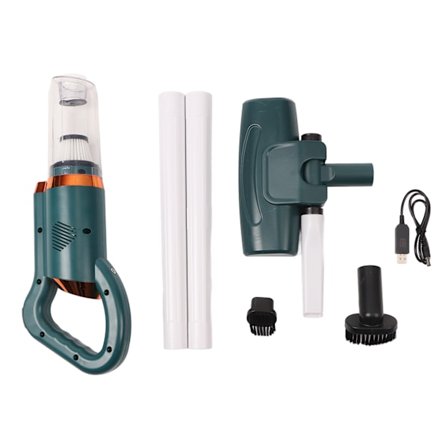 Trådløs støvsuger lett stavstøvsuger med 8500PA sterk sugekraft 500 ml støvkopp håndholdt støvsuger for hardt gulvteppe grønn