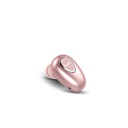 Trådlösa Mini Enkla Hörlurar Mini Enkla Bluetooth Hörlurar Osynliga Hörlurar med Mikrofon Mini In-Ear Hörlurar för Arbete (Roséguld)