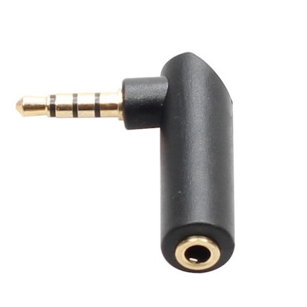 Kuulokkeiden jatkojohto 3,5 mm kulma uros-naaras audioliitäntä stereopistoke