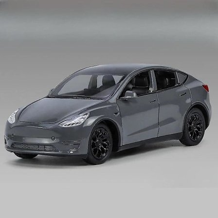 1/32 Tesla Model Y SUV Leksaksbil Modell Diecast Legering Metall Miniatyr Ljud & Ljus Pull Back 1:32 Samling Present Till Pojke Barn