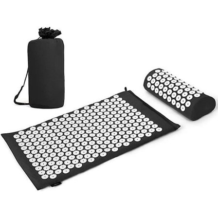 Spikermatte + Nakkepute - Svart