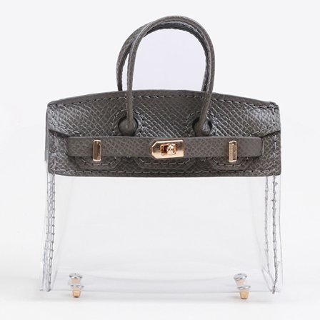 Mode Kvinder Mini Kosmetisk Taske Bilnøglepakke Pendant Transparant