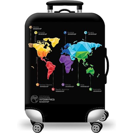 Gjennomsiktig PVC koffertdeksel bagasje beskyttelse vanntett reise koffert for koffert med hjul passer 28 30 tommer