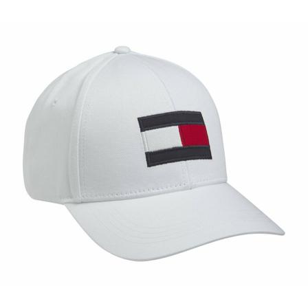 Tommy Hilfiger Big Logo Flag Pet , Wit , Heren , Maat: ONE Size Petten
