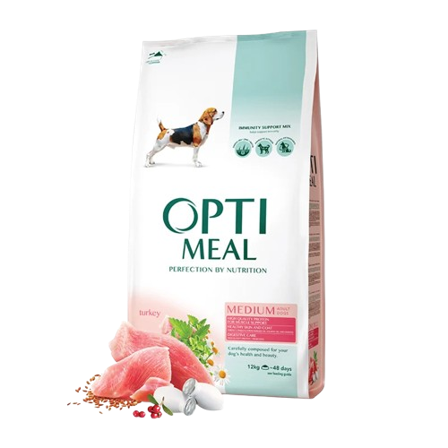 Optimeal - Adult & Senior Medium Digestive Care Turkey 12 kg - Hund - Hundefôr & hundemat - Tørrfôr for hund - ZOO.no