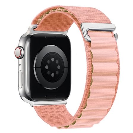 Urrem til Apple Watch iWatch 38/40/41mm rustfrit stål konnektor sand pink