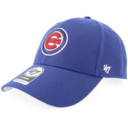 47 Brand - MLB Blå adjustable Caps - Chicago Cubs Mvp Dark Royal Adjustable @ Hatstore