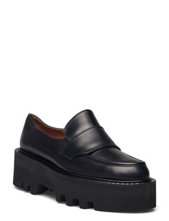 Pescara Black Vacchetta Loafers Flade Sko Sort ATP Atelier