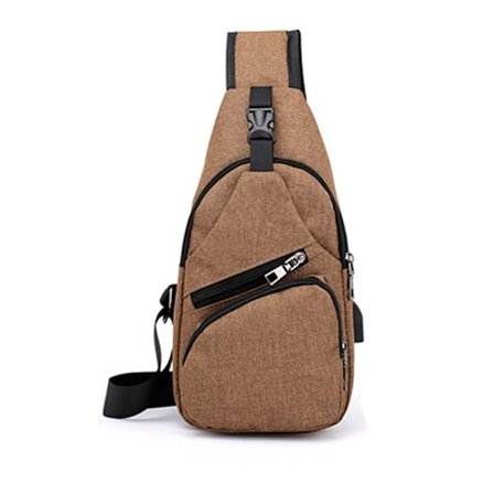 Sling Crossbody Bag Skulder Rygsæk BRUN