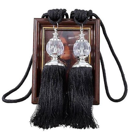 Gardinrem Multifunktionel Pladsbesparende Imitationskrystal Kvast Design