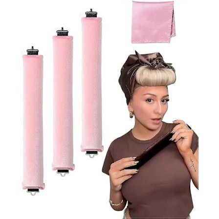 Varmefrit Hårkrøllejern Natkrøller Blowout Stænger Hårbøjle Ingen Varme Krøllejern Hårruller til Kort Hår Stylingværktøjer - WELLNGS