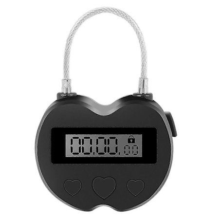 /EA/Smart Time Lock LCD-display Tidslås Multifunksjonell Elektronisk Timer for Reiser, Vanntett USB-lading
