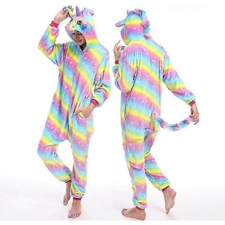 Jumping Tiger Langermet Onesie Menn Kvinner Flanell Varm Panda Pyjamas Onepiece Voksen Dyrepyjamas Onesies