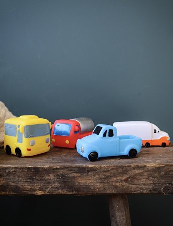 Rätt Start Bathtoys, Cars, 4-Pack - Multi/patterned - ONE SIZE