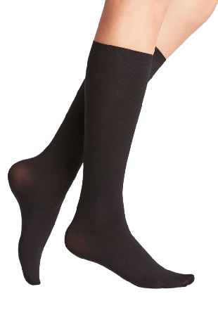 Falke Seidenglatt 40 DEN Knee-high Socks Knästrumpor Dam Svart 39/42