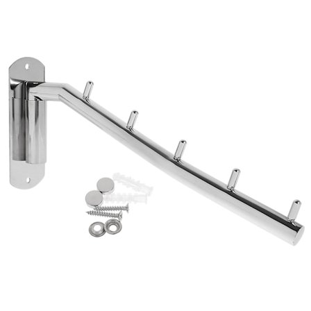 Vægmonteret tøjstativ Tøj krog Frakkebøjle Vægmonteret tøjstativ Rustfrit stål Bøjle