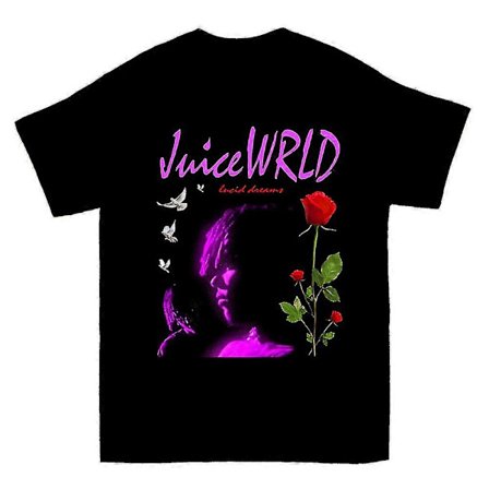 Vintage Juice Wrld Lucid Dreams Rose Grafik T-shirt