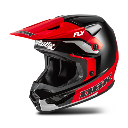 Crosshelm FLY Racing Kinetic DBK V26 Zwart/Rood/Grijs XL