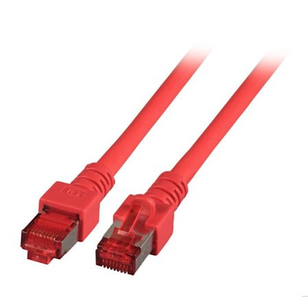 RJ45 S/FTP kat. 6 LSZH röd 3 m