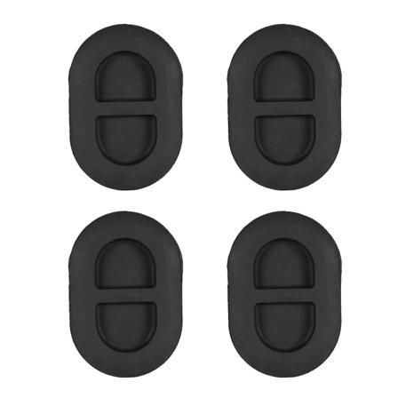 Musta 4 kpl Musta lattiapanelin tyhjennystulppa Takaosan lattiapanelin koritulppa Pieni kumitulppa Sopii Jeep Wrangler Jk Jl -autoon