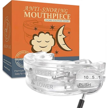 Anti-snorken enhed, anti-snorken mundstykke, anti-snorken stopper - effektiv anti-snorken løsning til mænd og kvinder