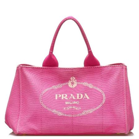 Prada Vintage, Pre-owned Tote Bags Roze, Dames, Maat:ONE Size,Canvas