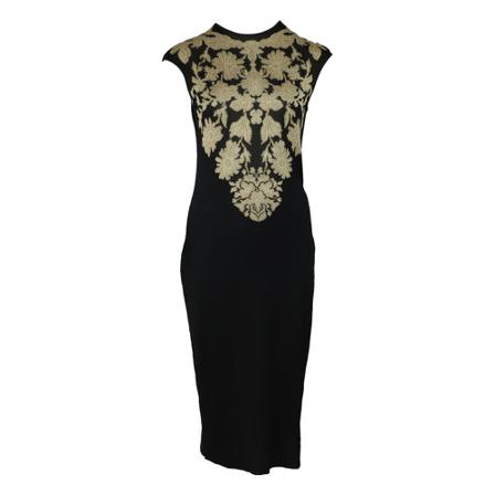 Alexander Mcqueen Pre-owned - Vintage Klänningar - Svart - Dam - Storlek: L, Dam, Storlek: L
