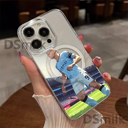 Man City FC Erling Haaland 2022/23 Första Laget Mjukt Gel Skal Kompatibelt Med iPhone 12pro max